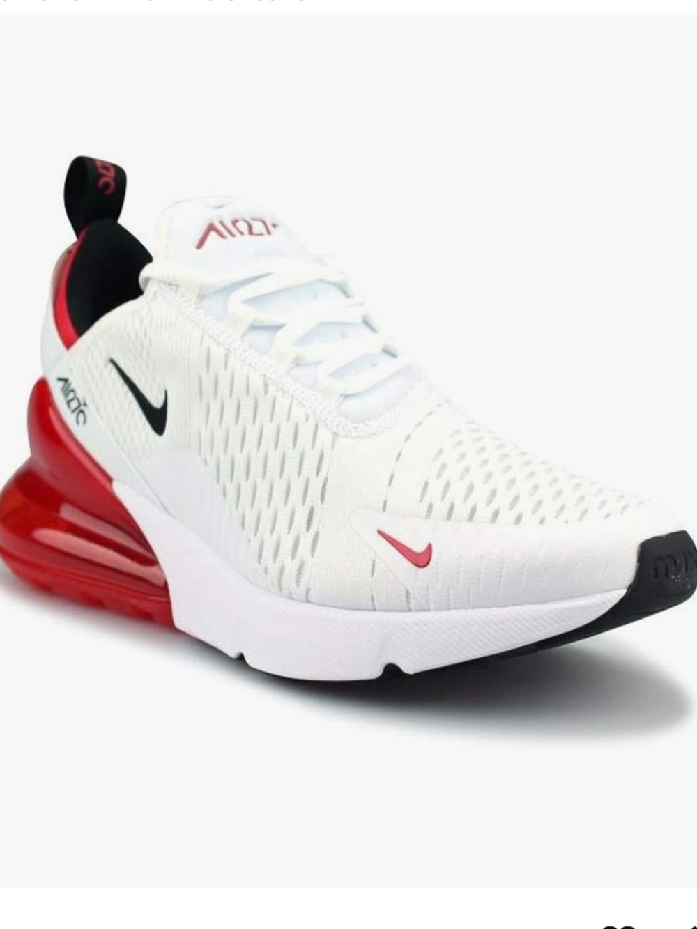 Nike Air Max 270 woman’s shoeShoes - Cream with Red Accent